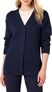 Amazon Essentials Womens V-Neck Midweight Relaxed-Fit Cardigan Sweater
