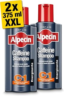 Alpecin Caffeine Shampoo C1 2x 375ml | Anti-Hair Loss Shampoo for Men and Caffeine | Treatment for Hair Loss | Alpecin Shampoo Anti Hair Loss Treatment Men