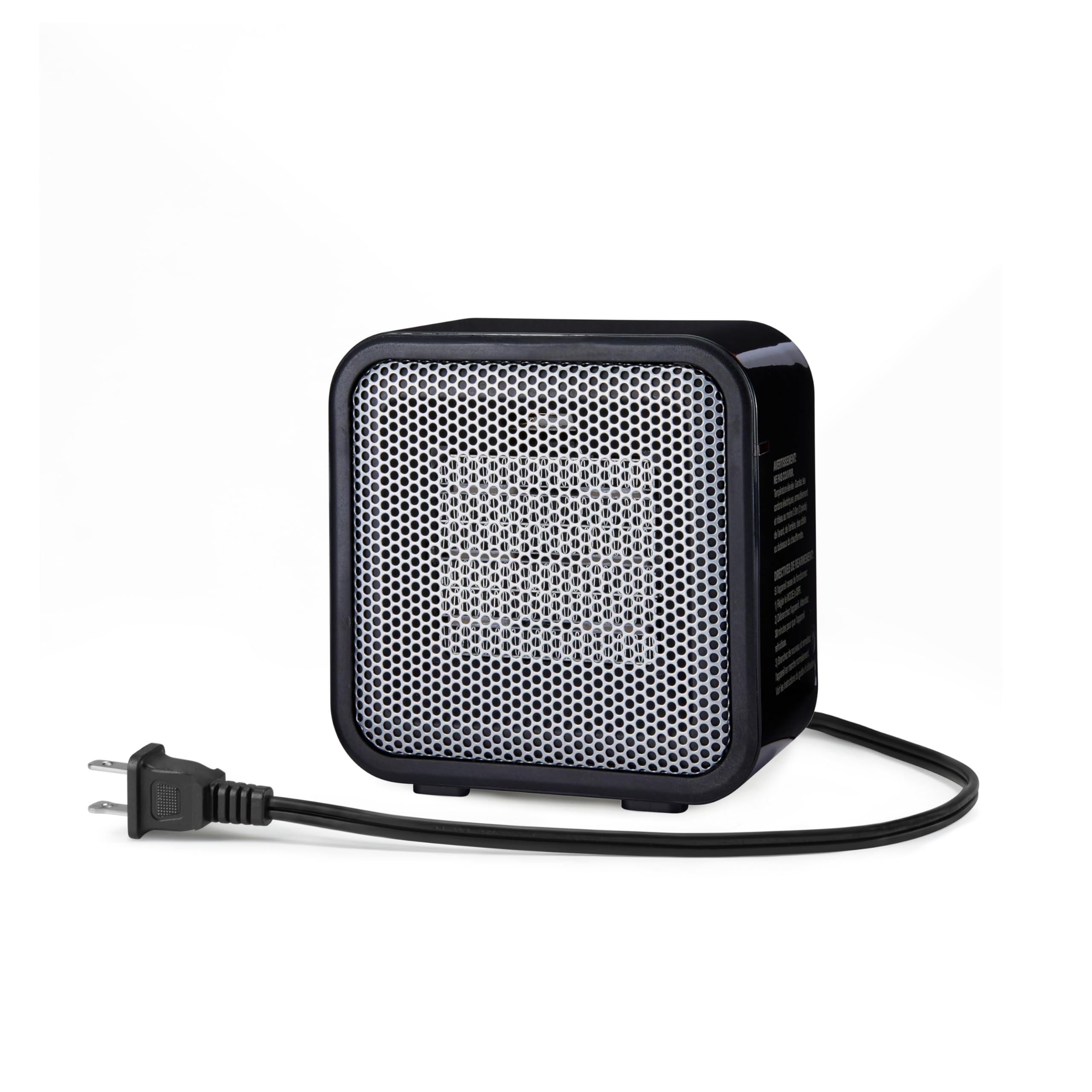 Amazon Basics Ceramic Portable Mini Space Heater for Office Desk, Indoor Use, Fa