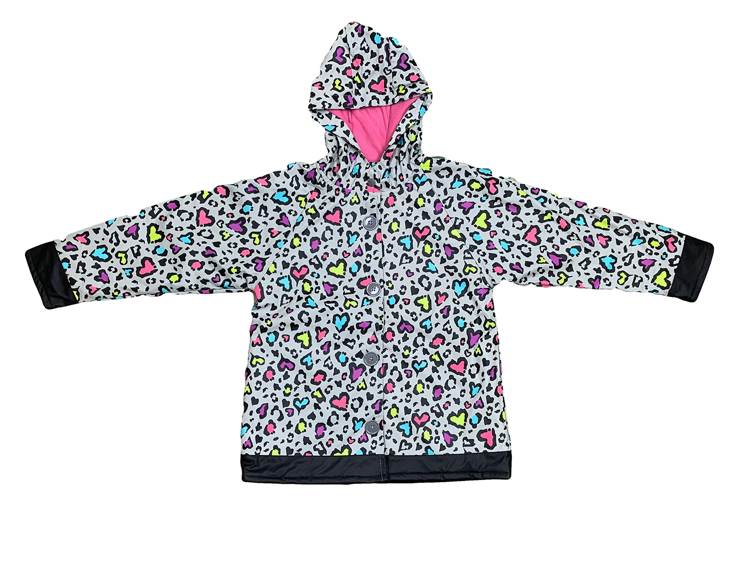 Western Chief Girls' Raincoat, safety pink, 3 Years