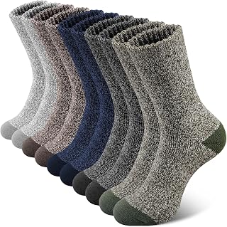 SIMIYA Merino Wool Socks for Men, Winter Thick Hiking Socks