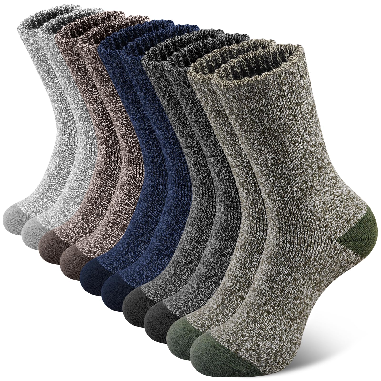 SIMIYA Merino Wool Socks for Men, Winter Thick Hiking Socks