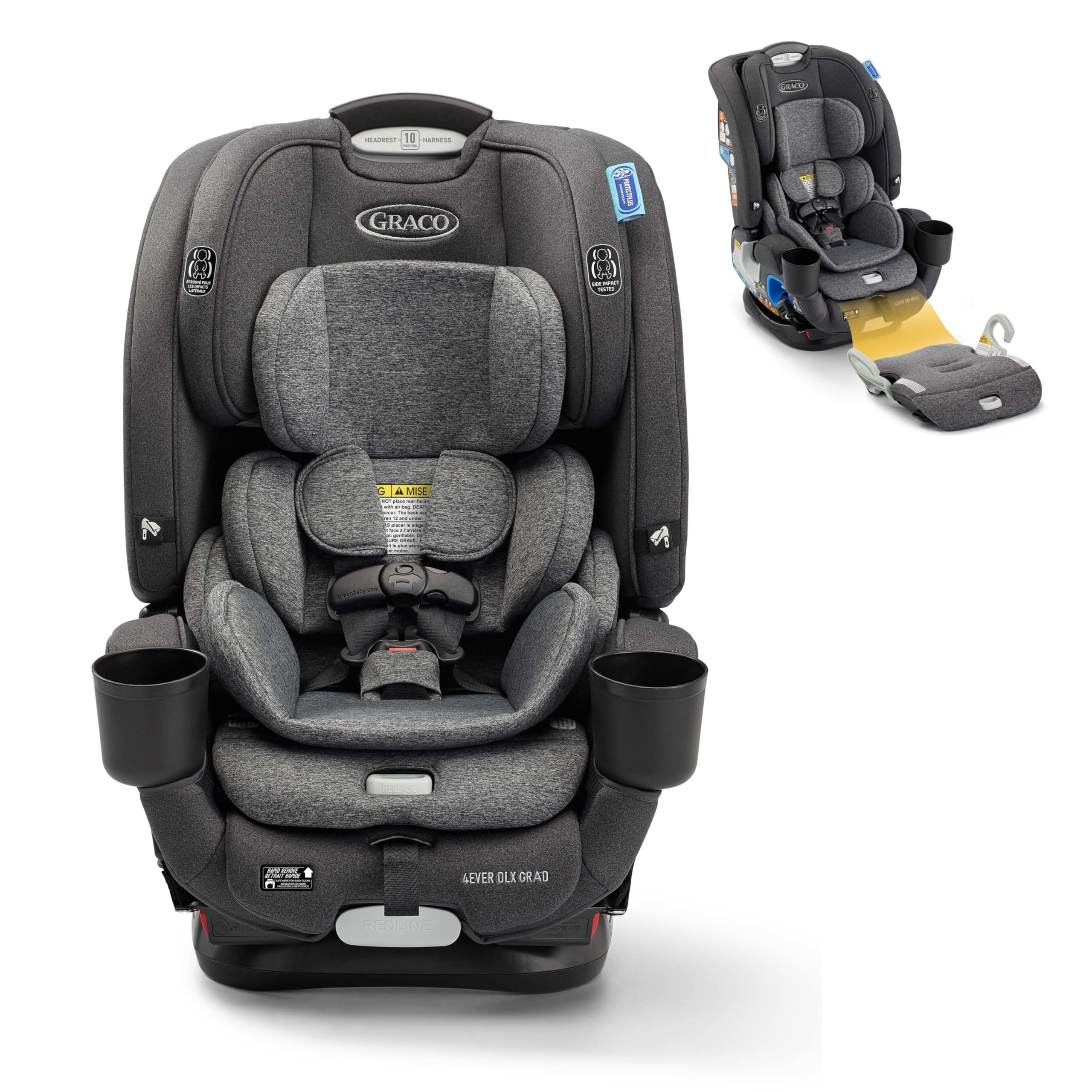 Graco 4Ever DLX Grad 5-in-1 Convertible Car Seat | Versatile, Comfortable, and S
