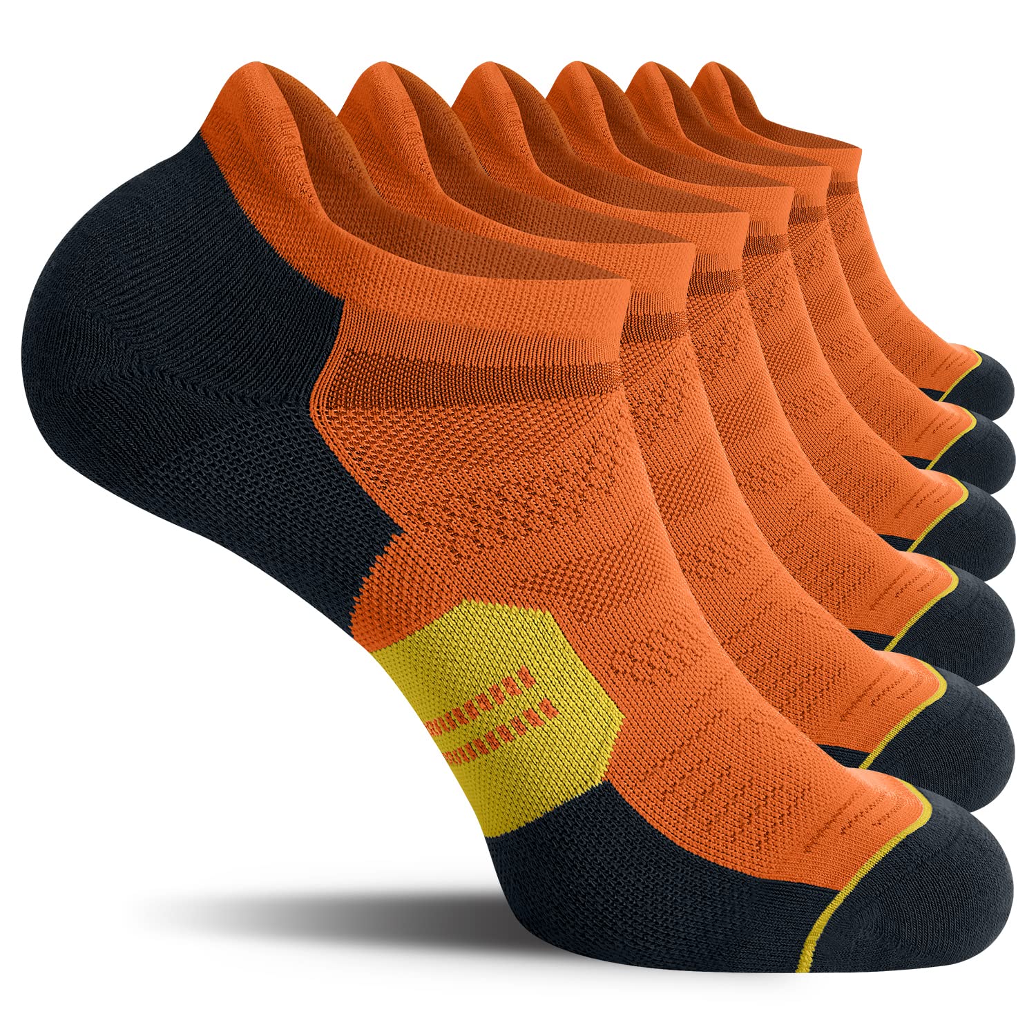 CS CELERSPORT Men's Ankle Running Socks with Cushion, Arch Support Low Cut Athle