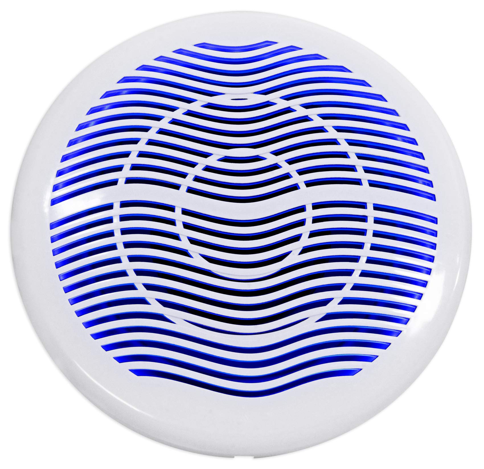 Rockville MS10LW 10" White Marine/Boat Free Air Subwoofer with LEDs | 2400W Peak