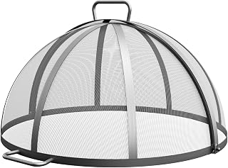 Breeo X24 Stainless Steel Spark Screen for Smokeless Fire Pits | Hinged access cover for Breeo firepits, outdoor safety guard for containing sparks & embers