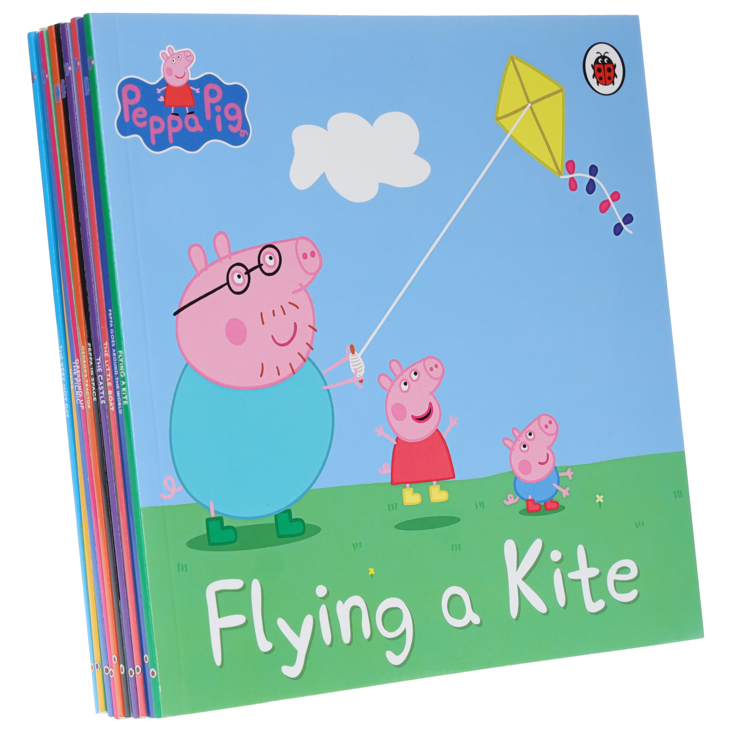 Peppa Pig 10 Books Children Collection Set(Peppa Goes Around the World, The Litt