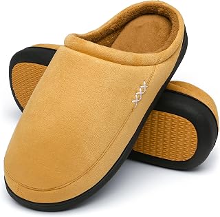 Mishansha Mens Womens Memory Foam Open Back Slippers Size 3-15