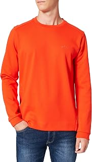 BOSS Men's Salbo Stretch Cotton Sandwich Logo Sweatshirt