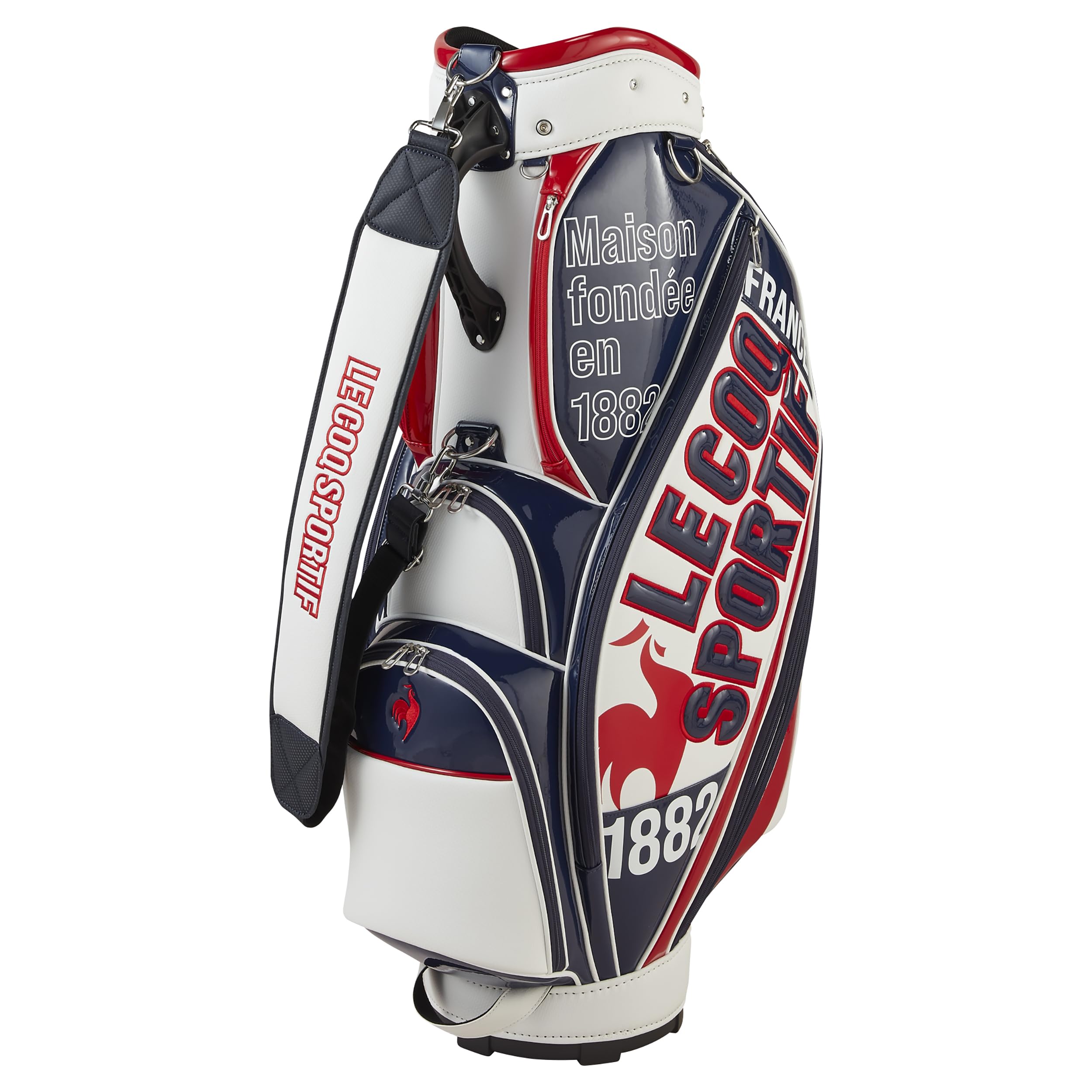 Cox Sportif LG5SCB02M Men's WHNV Caddy Bag, Large Diameter, Graphic Design, 9.5 
