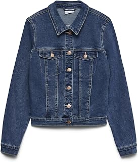Vero Moda Vmluna Ls Slim Dnm Mix Ga Noos Women's Denim Jacket