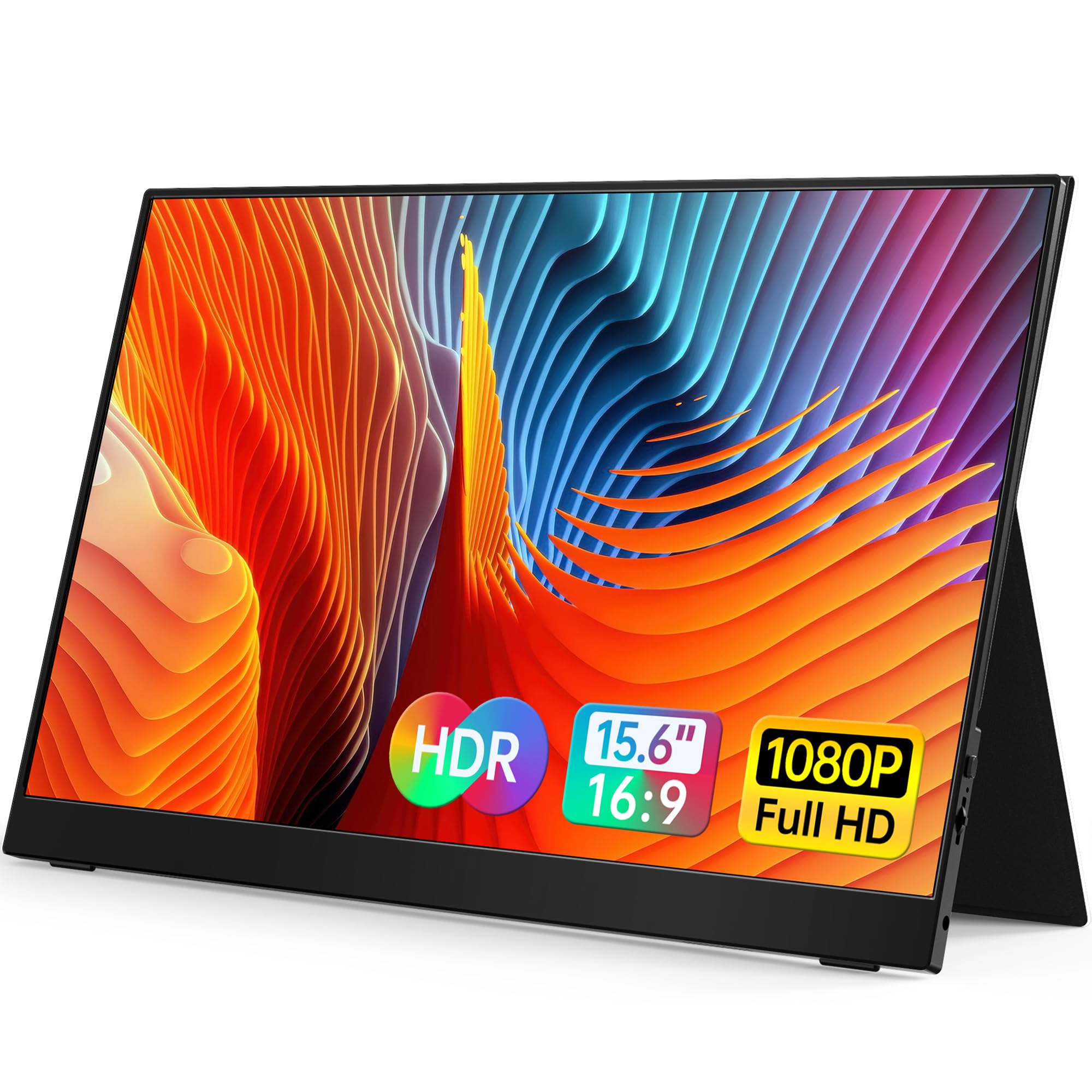VILVA 15.6" FHD IPS USB-C HDMI Portable Monitor | 15.6" FHD IPS, USB-C/HDMI, cov