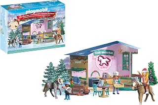 PLAYMOBIL - Horses Of Waterfall - Christmas Baking in The Riding Café - Advent Calendar for Horse Fans - with Daily Surprises and Accessories - Excellent Gift for Children Aged 4 and Over - 71952
