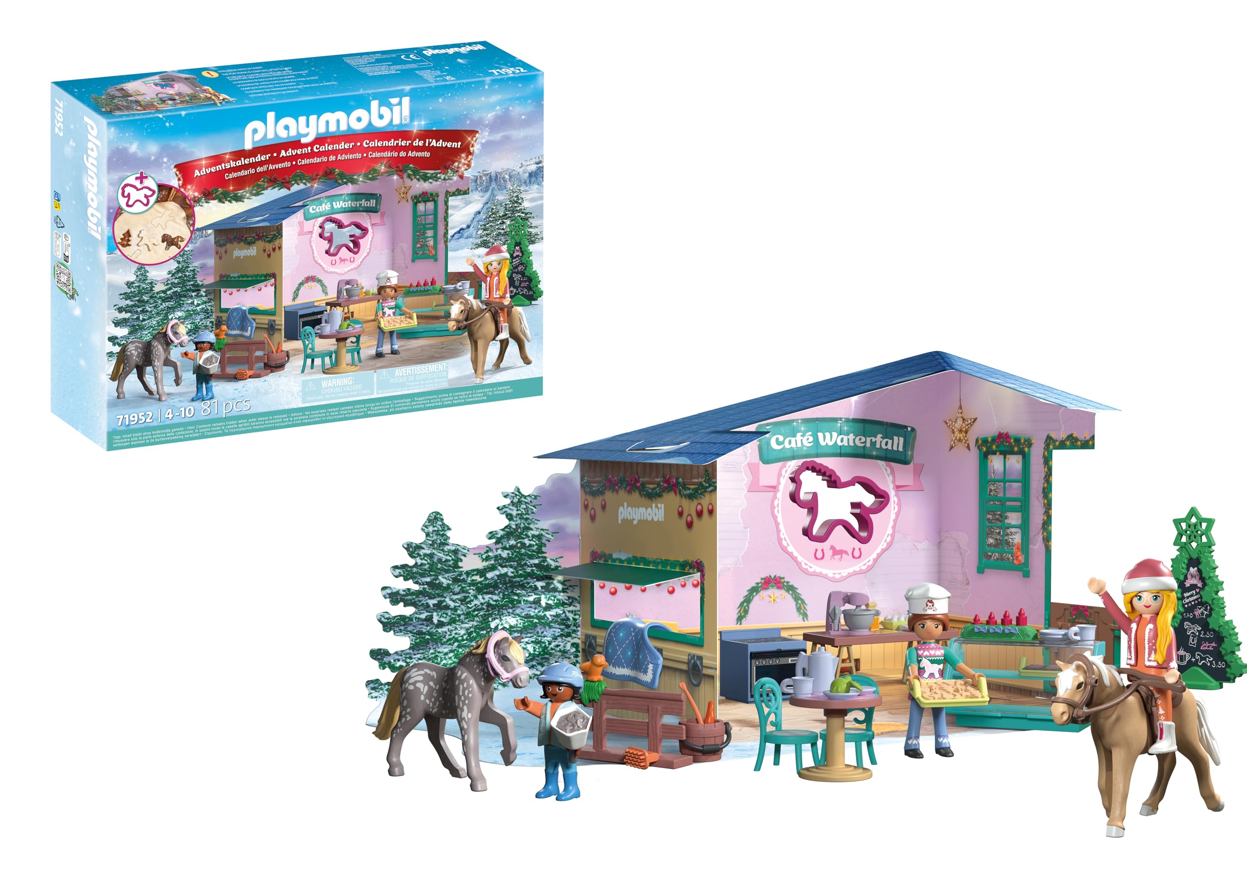 PLAYMOBIL - Horses Of Waterfall - Christmas Baking in The Riding Café - Advent C