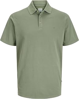 JACK & JONES Mens Paulos Tipped Pique Short Sleeve Polo