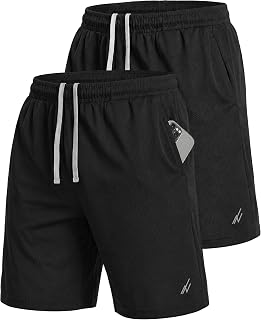NY Threads Mens Quick Dry Lightweight Running Workout Gym Sports Shorts with Pockets