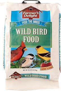 Wagner's 53003 Farmer's Delight Wild Bird Food with Cherry Flavor, 20-Pound Bag