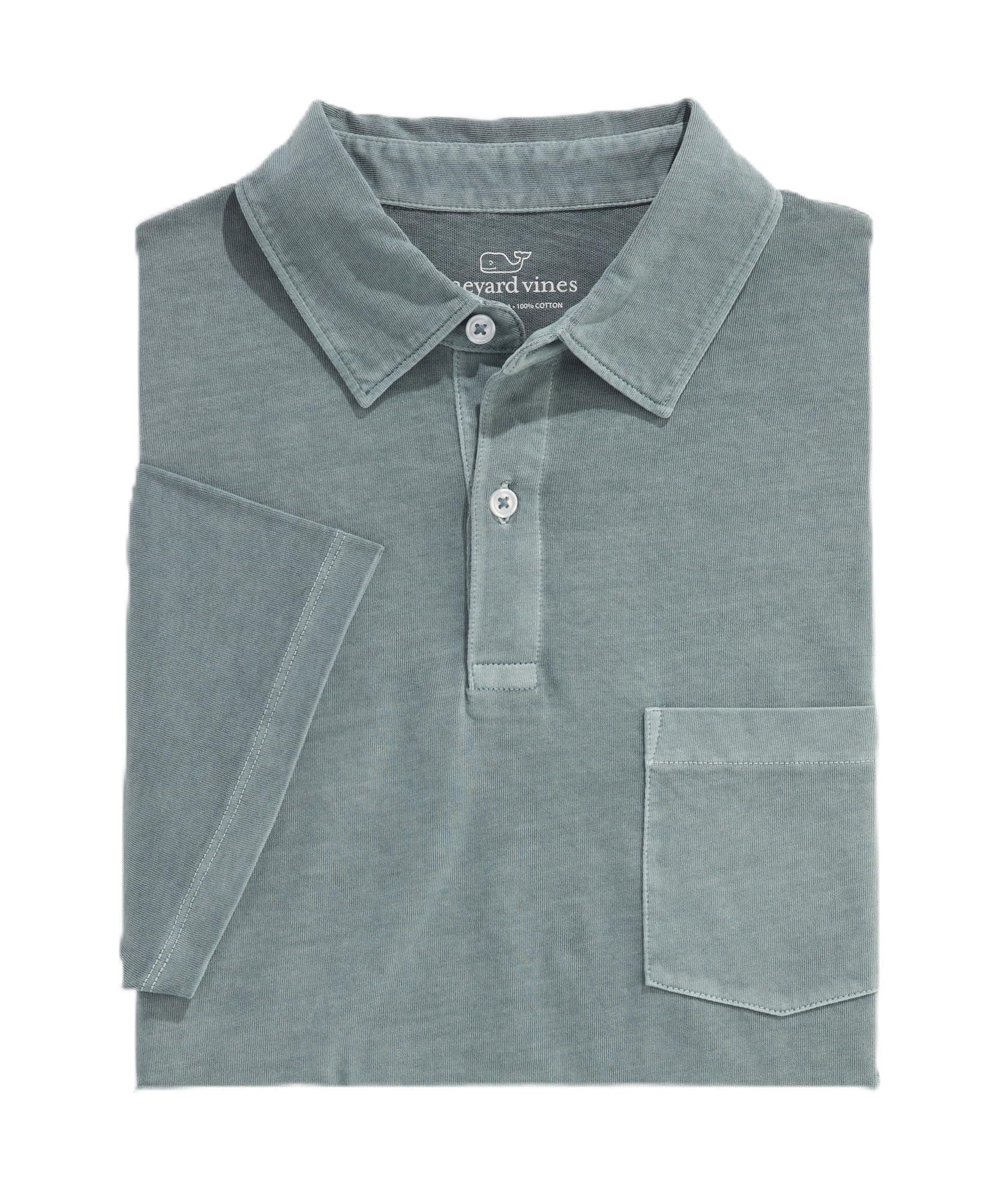 Vineyard Vines Men's Surf Garment-dye Polo