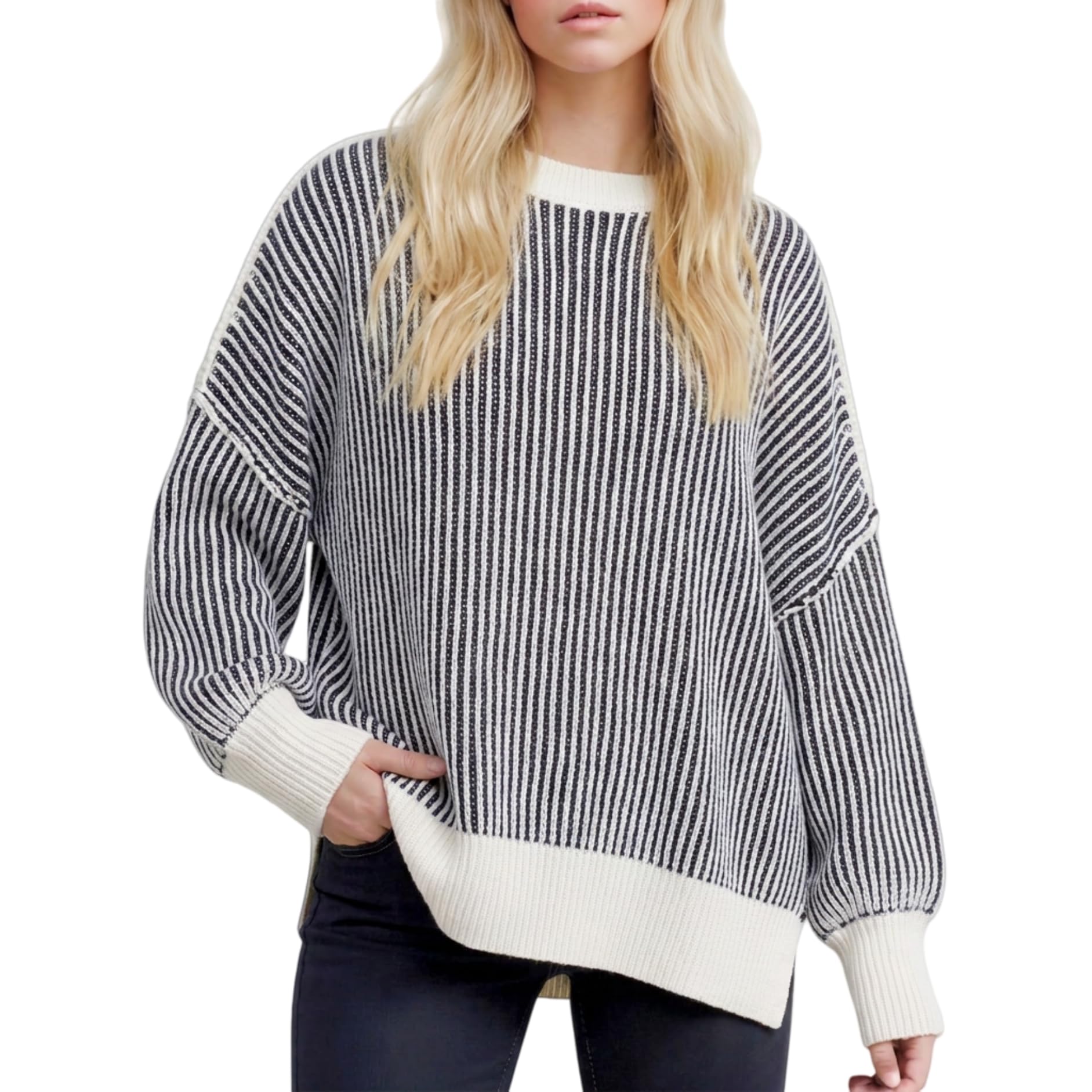 Simier Fariry Womens Fall Oversized Sweater Long Sleeve Knit Winter Outfits