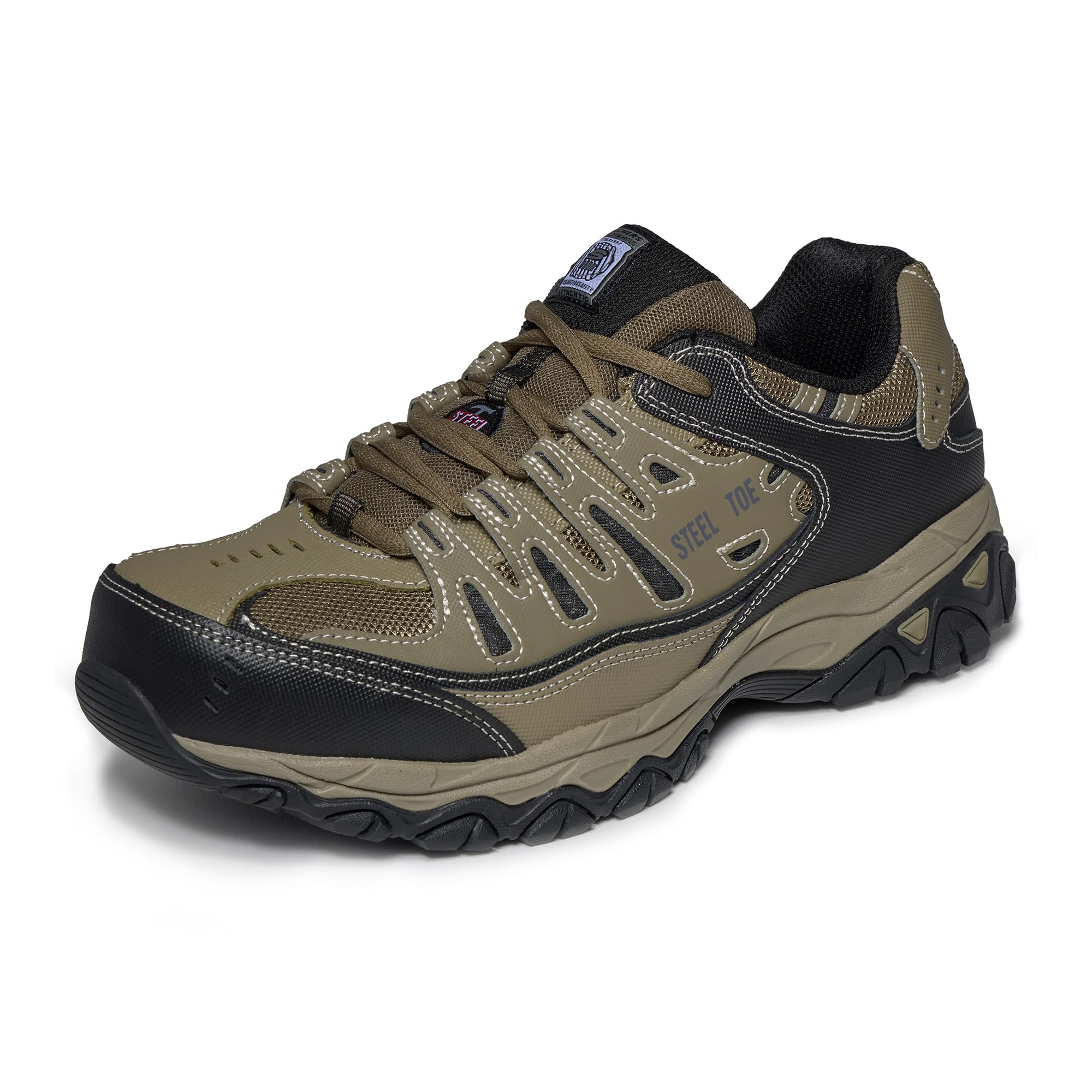 SKECHERS(スケッチャーズ) メンズ Cankton Steel Toe Construction Shoe – Electrical Hazard Ra