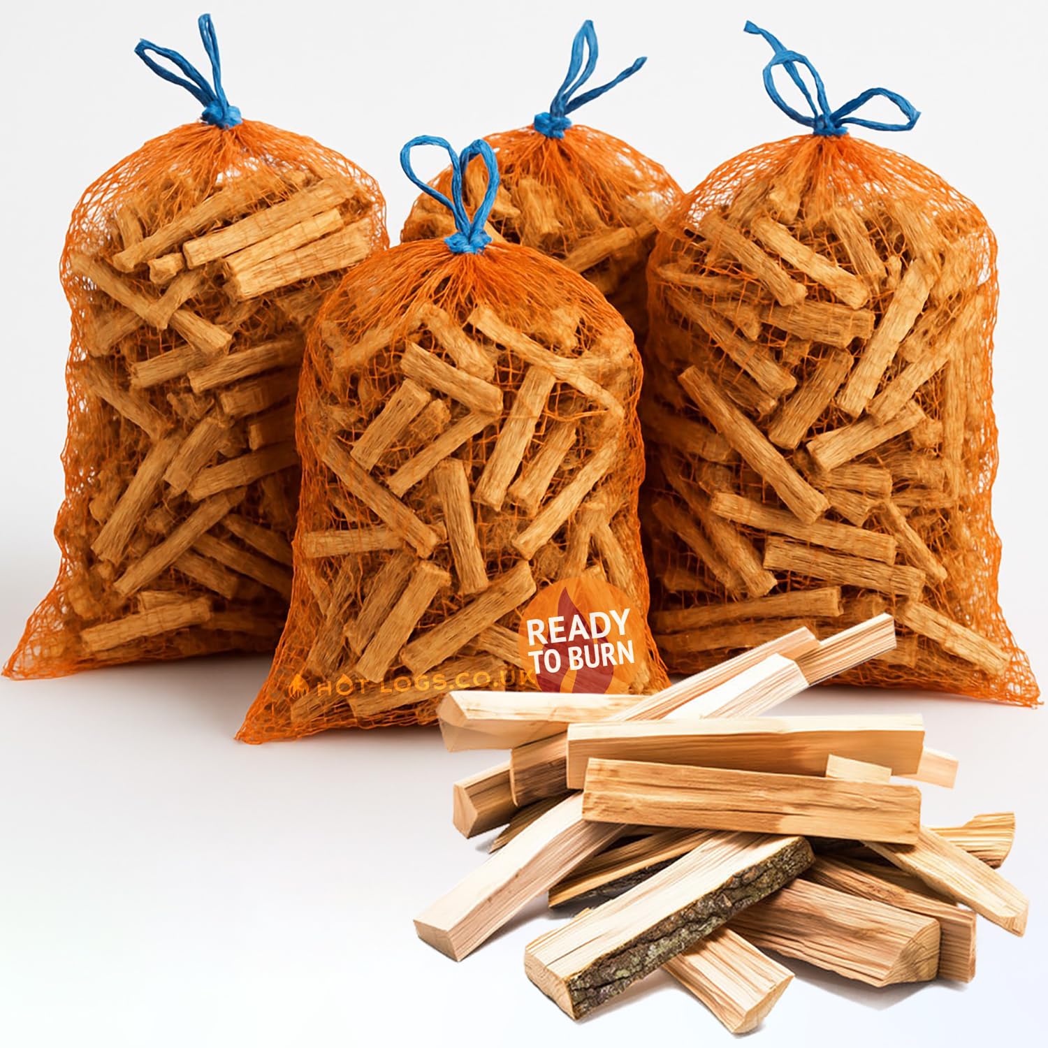 10kg Box of Kiln Dried Kindling Wood - Bumper Box of 4 Bags Wood Kindling For Wo