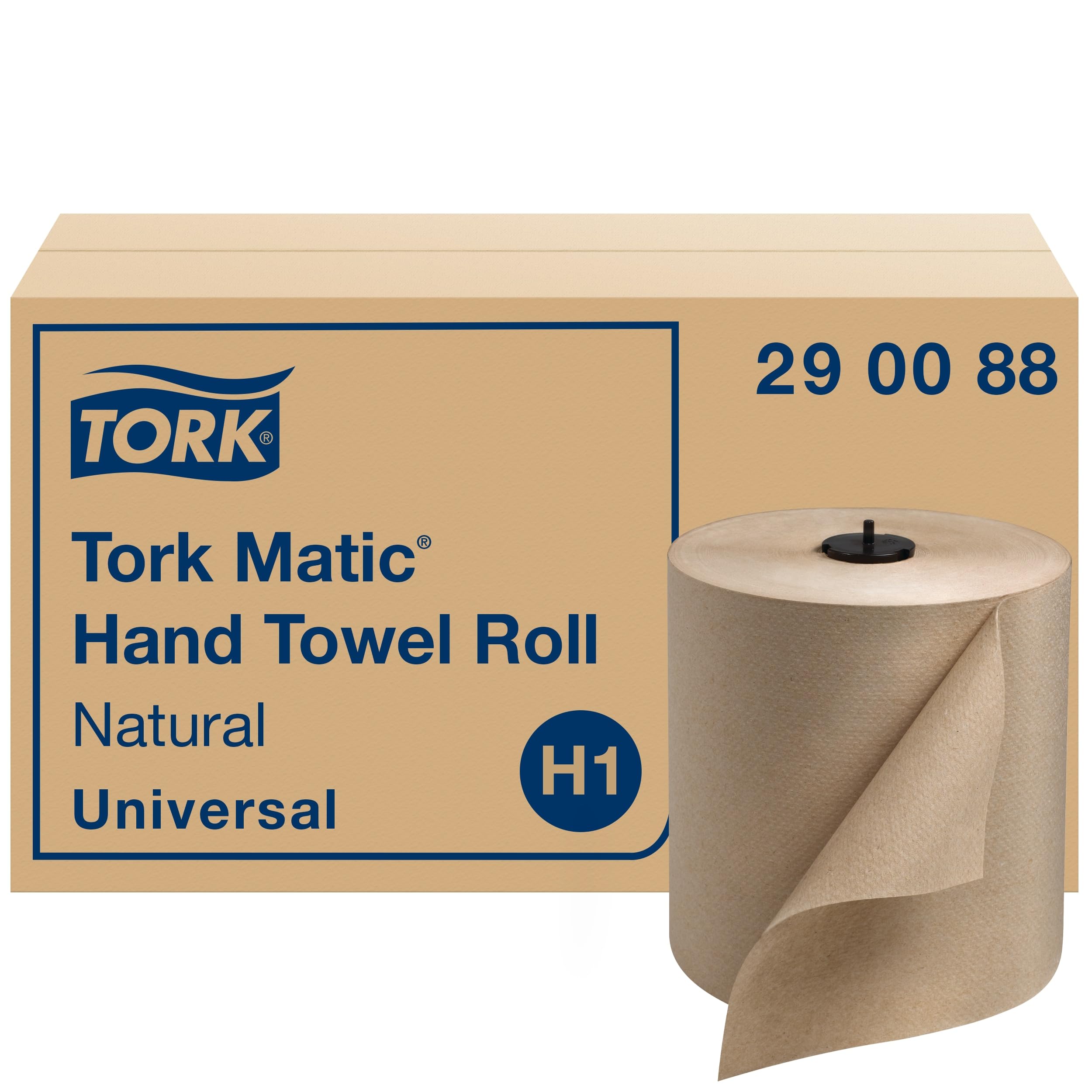 Tork Matic Paper Hand Towel Roll Natural H1, 6 Rolls x 700 ft, 290088 | Compatib
