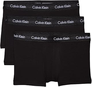 Calvin Klein Men's Boxer Shorts Low Rise Trunks Underwear Pack of 3