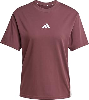 adidas Women's Essentials Cotton 3 Stripes T-Shirt