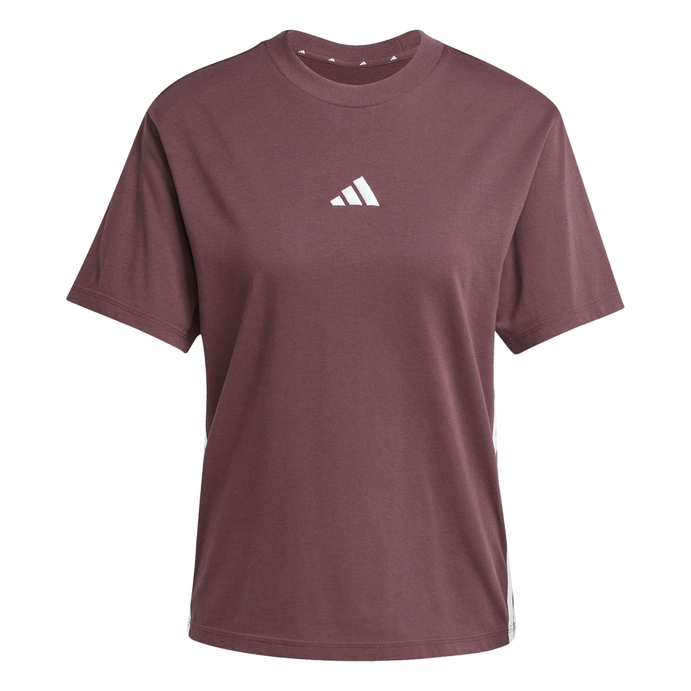 adidas Women's Essentials Cotton 3 Stripes T-Shirt