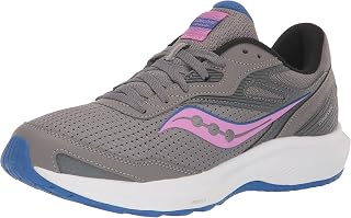 Saucony Women's Cohesion 16 Sneaker, Gravel/Grape, 6.5