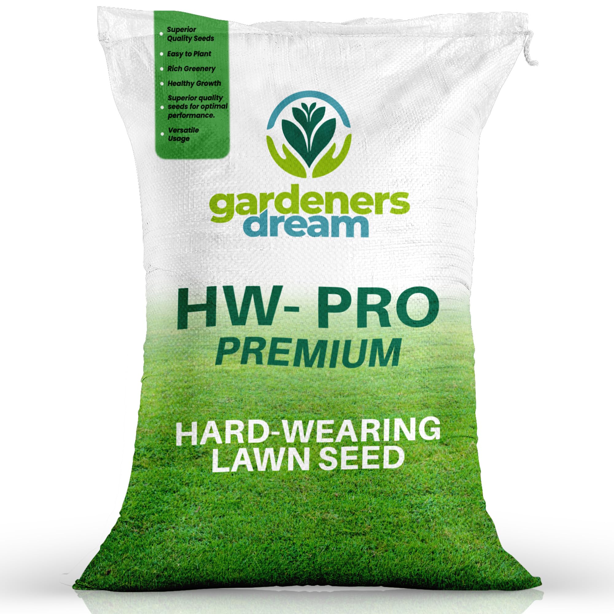 GardenersDream 5KG Premium Hard Wearing Grass Seed - Fast Growing Grass Seeds fo