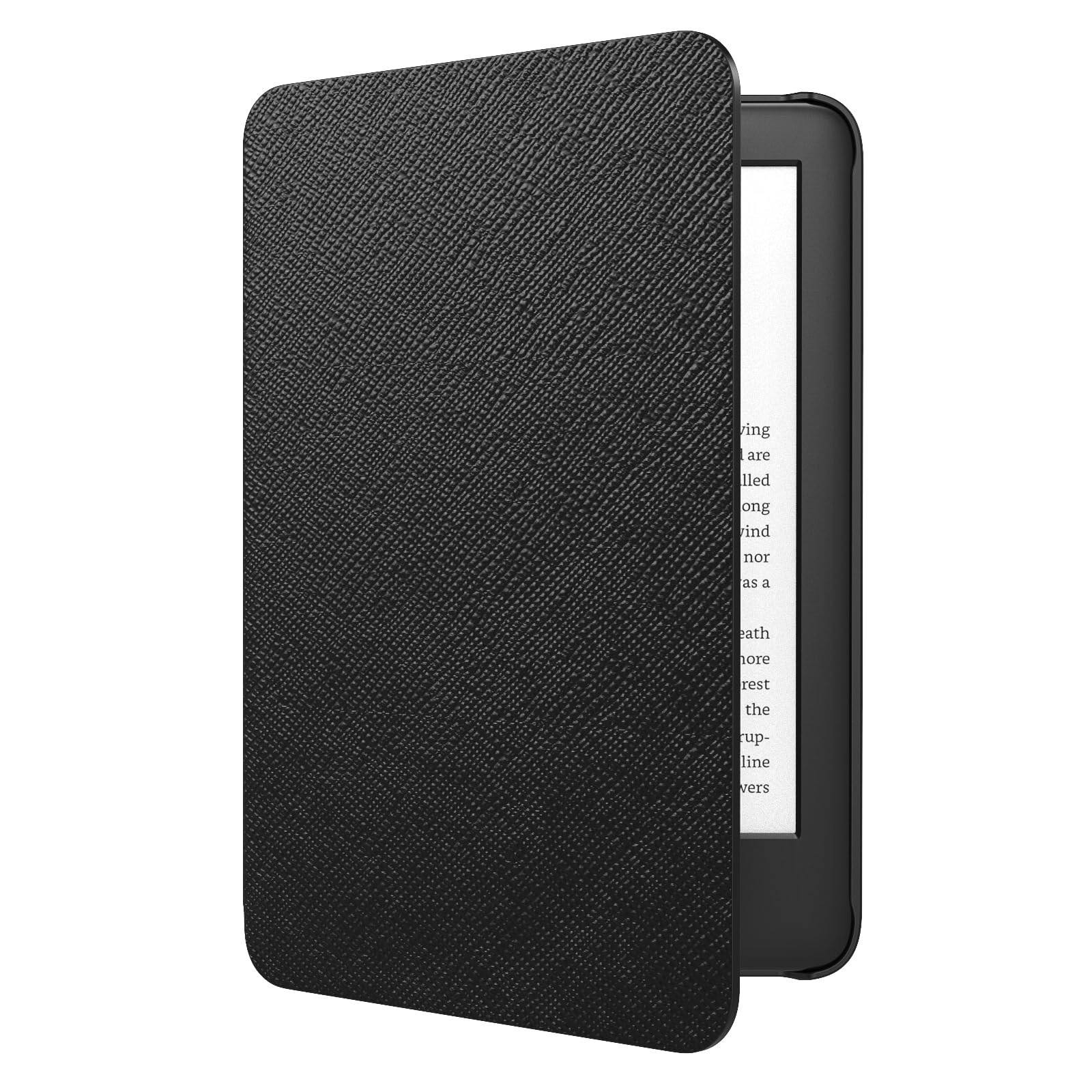MoKo Case Fits 6" Kindle Basic 11th Generation 2024/2022, Black | Lightweight Sh