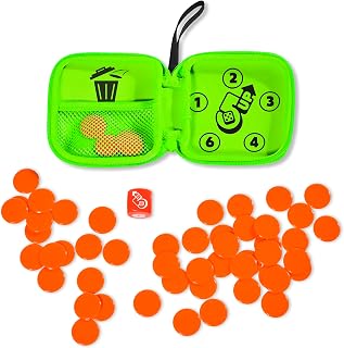 TOMY Games 5 Up - Dice Game, Travel Games for Kids, Ages 5+ | Push Your Luck Dice Game - Kids Travel Games, Pocket Games, Family Board Games, 2-4 Players, Ages 5+