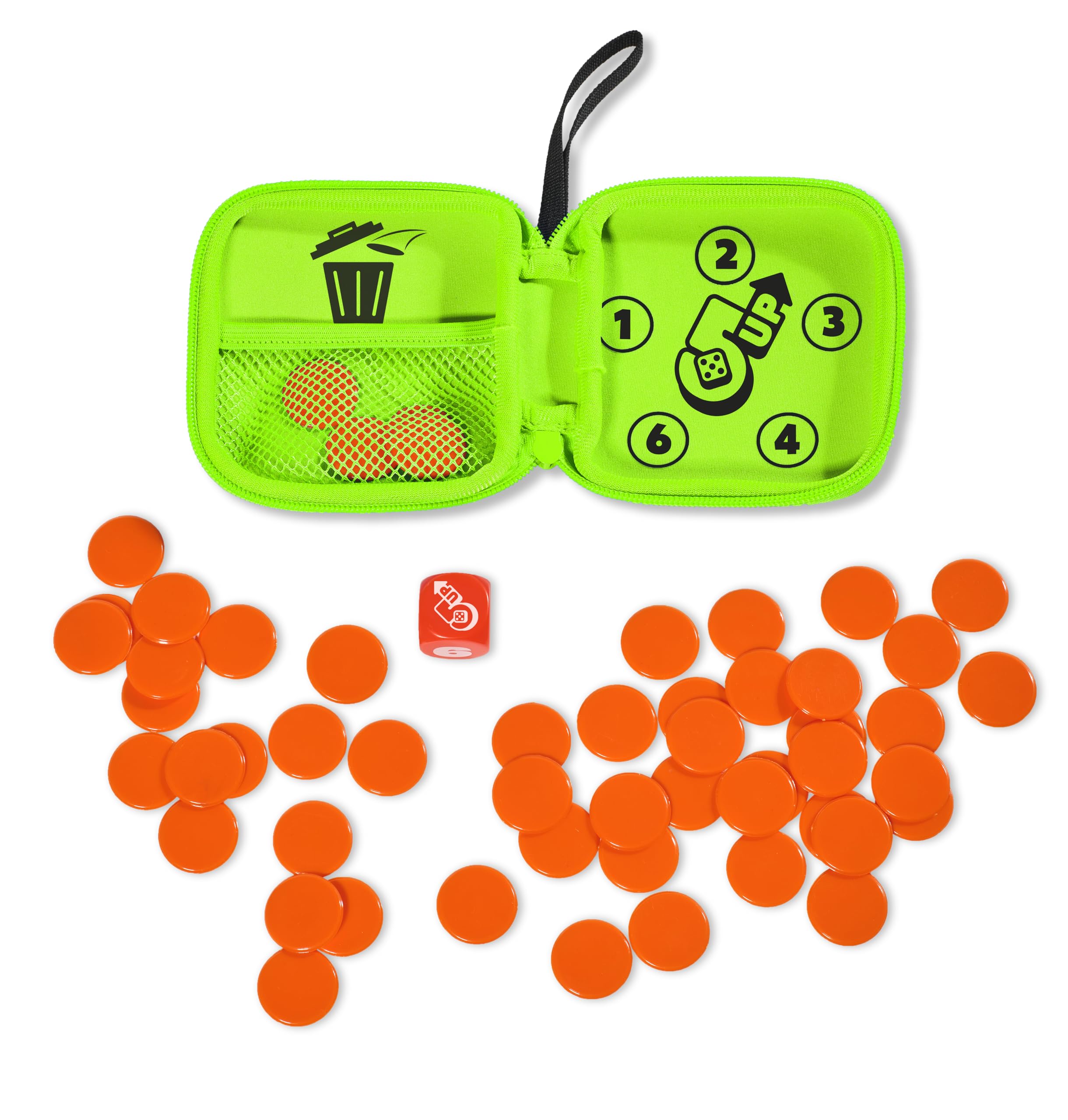 TOMY Games 5 Up - Dice Game, Travel Games for Kids, Ages 5+ | Push Your Luck Dic
