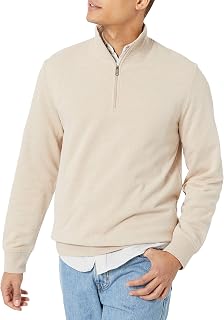 Amazon Essentials Men's Lightweight Fleece Mock Neck Quarter Zip Sweatshirt