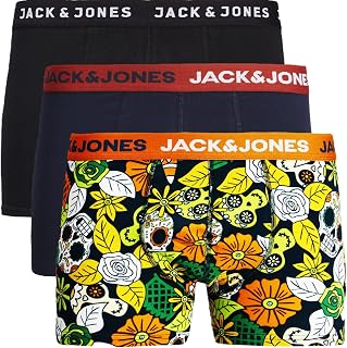 JACK & JONES Male Boxer Shorts, Pack of 3, Plain