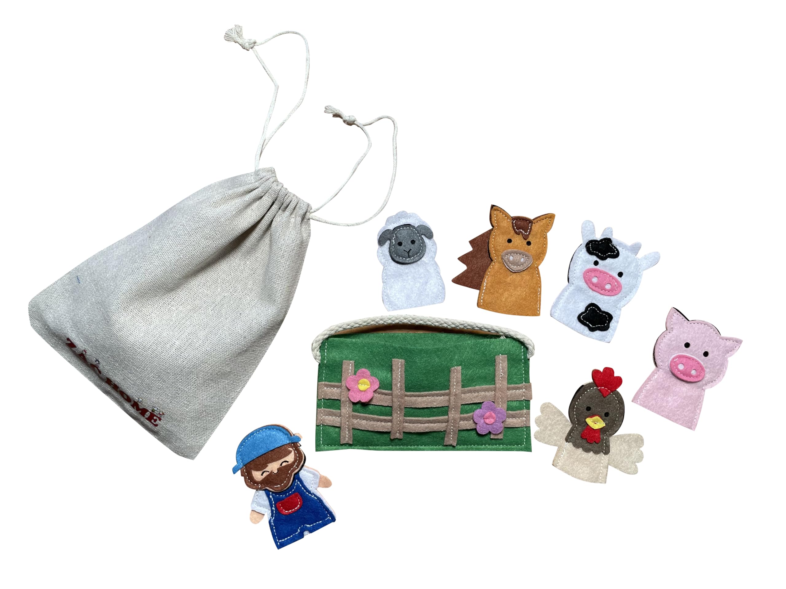 Old MacDonald Had A Farm Nursery Rhyme Finger Puppet Farm Animal Finger Puppets 
