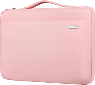 LANDICI 13 13.3 13.6 Inch Laptop Case with Handbag, Water Repellent, Lightweight, Cherry Pink