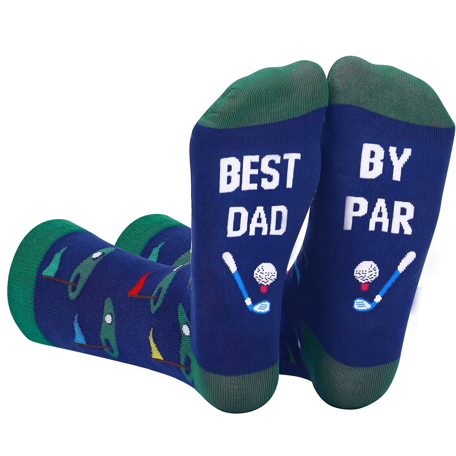 Funny Golf Socks for Men Dad,Christmas Birthday Gift From Daughter Wife Son