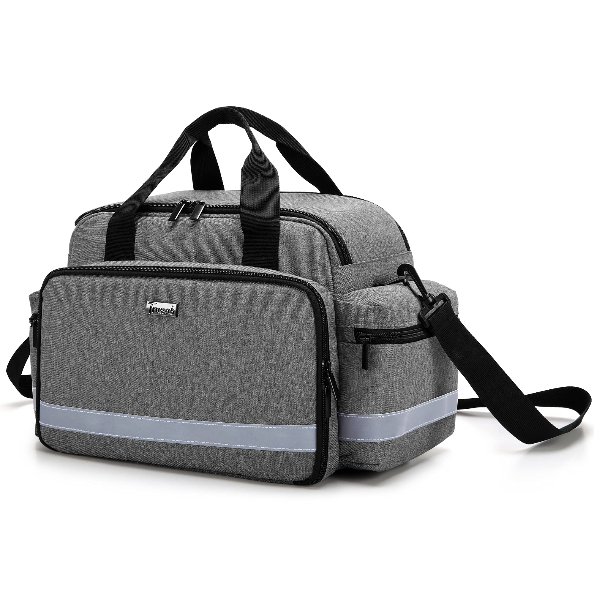 Trunab Medical Supplies Bag, Nurse Bag with Handle and Shoulder Strap for Home H