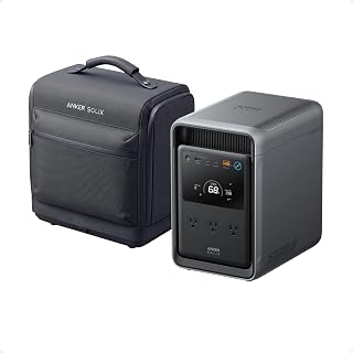 Anker SOLIX S2000 Portable Power Station with Protective Bag | 2,010Wh LiFePO4 Battery, 1,500W Output, Solar Generator for Home Backup, Outdoor and Emergency Use