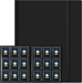 Trading Card Binder 9 Pocket, 360 Pockets Collectible Trading Card Album, Sports Card Binder for Standard Cards, Side Loading Card Folder for MTG Sports Baseball TCG Football Basketball Cards