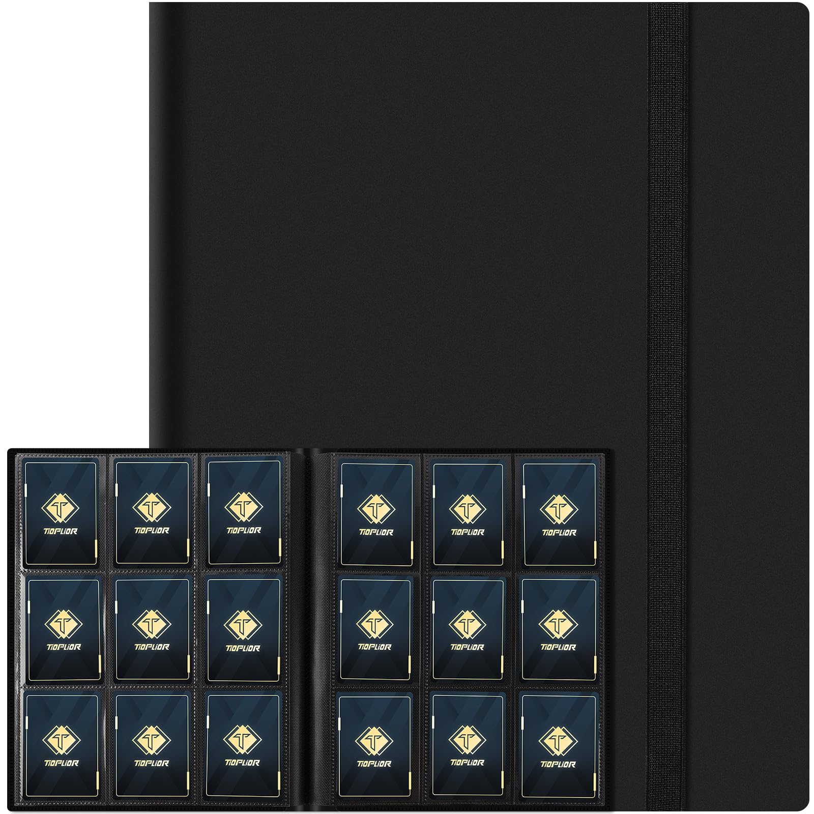 Trading Card Binder 9 Pocket, 360 Pockets Collectible Trading Card Album, Sports