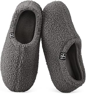 HomeTop Ladies Memory Foam Loafers with Polar Fleece Lining