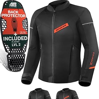 SHIMA X-Mesh 2.0 オートバイジャケット メンズ レディース エアフォース バック プロテクター アーマー ライディング バイク ジャケット 夏 メッシュ バイカー