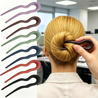 7 Pcs French Twist Hairpins for Thick Hair Fashion U Shape Hairpin Women Accessories Holiday Christmas Gift