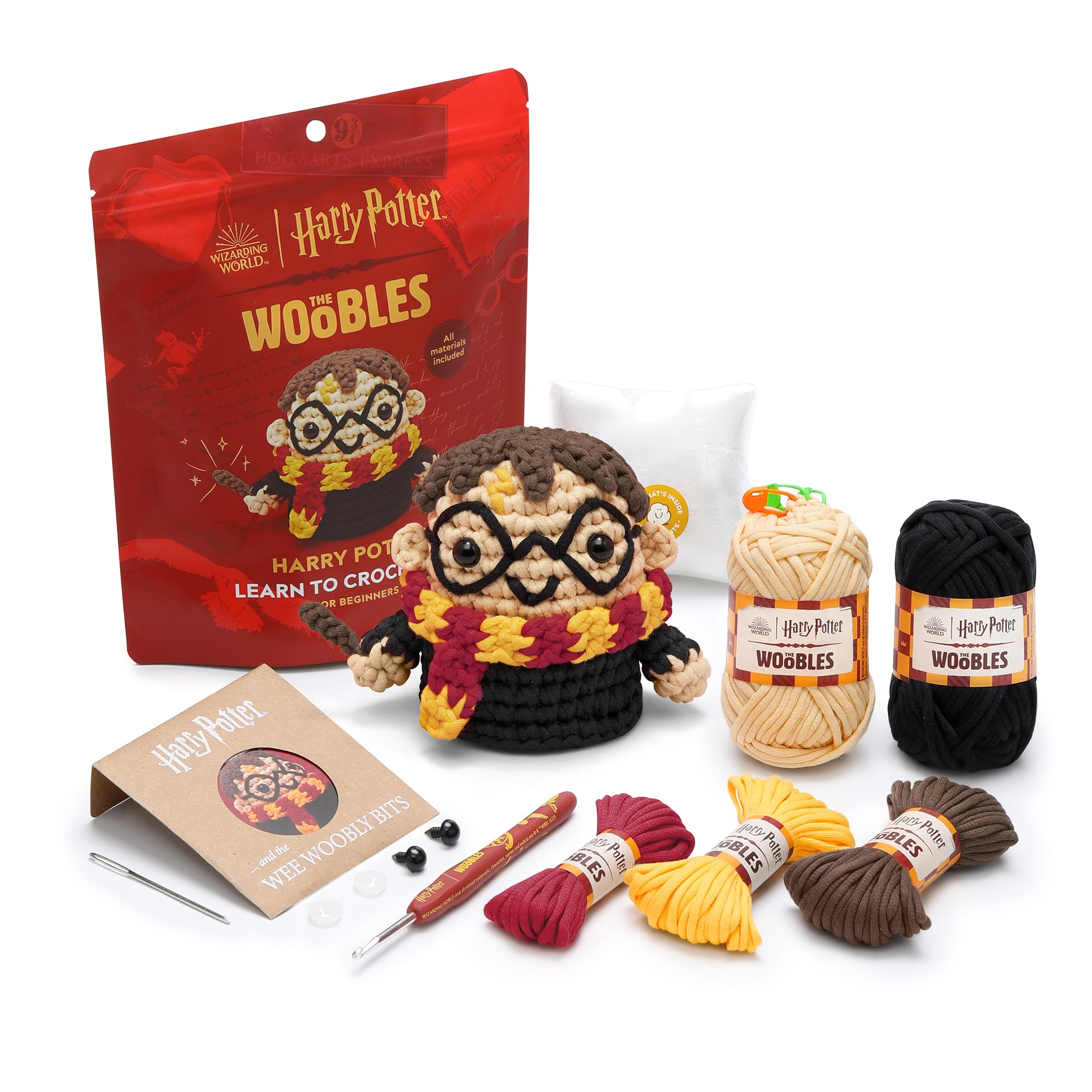 The Woobles Harry Potter Crochet Kit for Beginners | As seen on Shark Tank, Offi