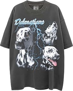 Heavy Metal Dogs – Heavyweight, Washed & Oversized Shaka-Wear Drop Shoulder Tshirt for Men & Women