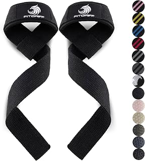 Fitgriff® Straps Gym - Weight Lifting Straps for Lifting, Gym - Fitness Accessories Women and Men