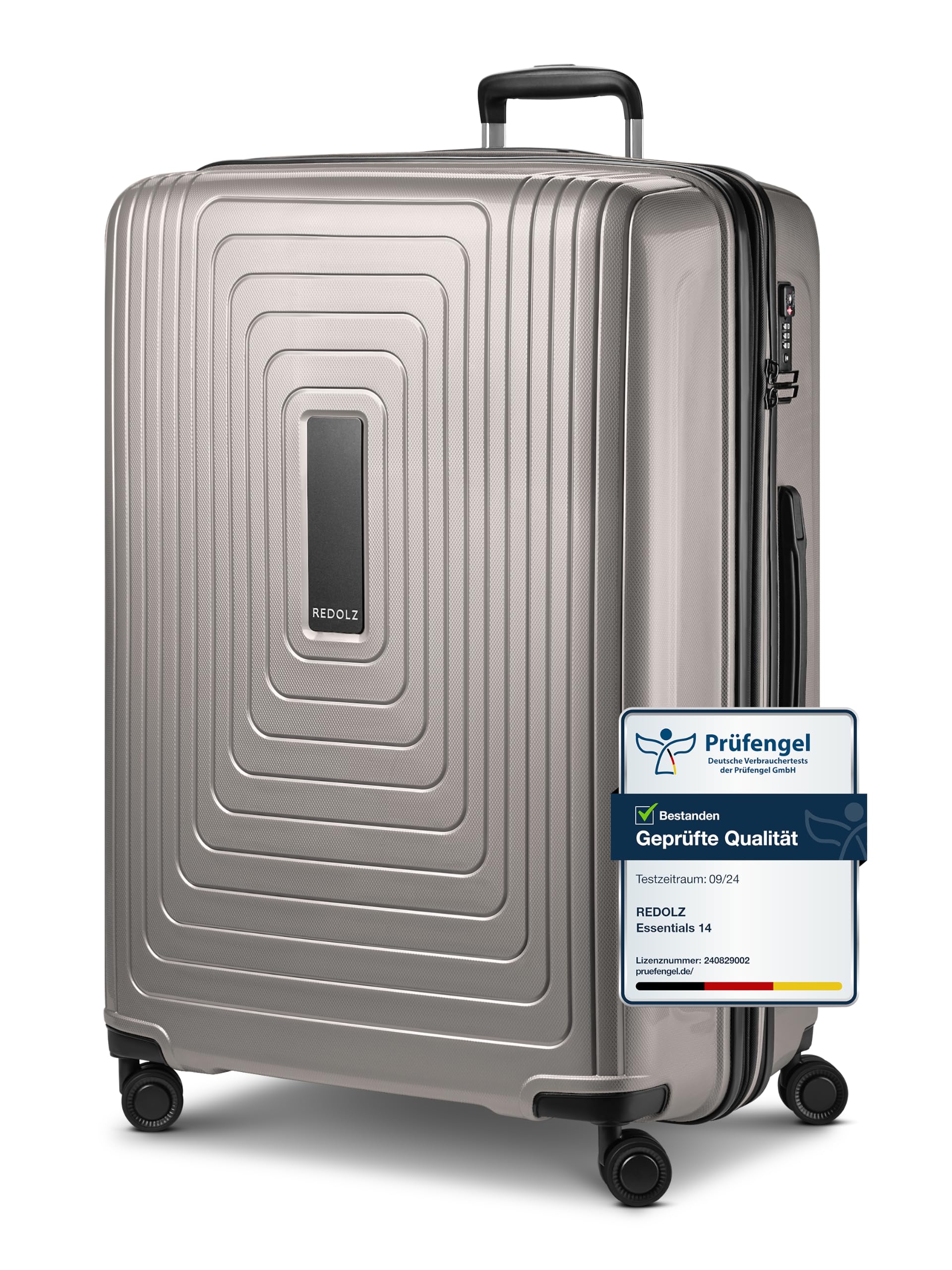 REDOLZ Hard Trolley L+ Extra Large | 52 x 34 x 77 cm | Expandable with Bellows f